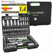 STARKMANN Blackline 108 teiliger Steckschl&uuml;ssel-Satz Nu&szlig;kasten