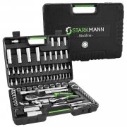 Starkmann Blackline 94 teiliger Steckschl&uuml;ssel-Satz Nu&szlig;kasten