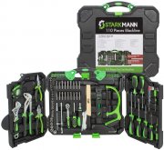 STARKMANN Blackline Premium-Werkzeugkoffer mit 110 Teilen