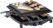 STEBA RC 4 plus deluxe Raclettegrill Naturstein und Druckguss-Grillplatte
