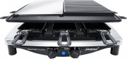 Steba RC 8 Black Steel Premium Raclette mit Antihaft Druckguss Edelstahl Grillplatte