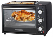 Steinborg SB-3001 3 in 1 Umluft Mini-Backofen mit Grillplatte 20L 1300W