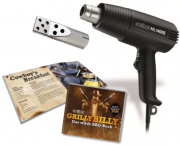 Steinel HL 1400 Grill-Set + Das wilde BBQ-Buch mit Grill- und Barbecue-Rezepten