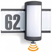 Steinel L 625 LED Au&szlig;enleuchte mit Hausnummer und Bewegungsmelder
