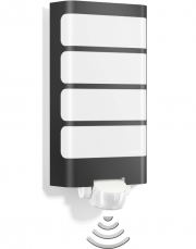 Steinel Sensor Au&szlig;enleuchte L 244 LED anthrazit mit Bewegungsmelder