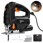 Stichs&auml;ge 850W, Elektro Stichs&auml;ge mit LED, 6 S&auml;gebl&auml;tter, Koffer
