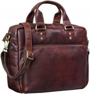 STILORD 'Jack' Ledertasche - Aktentasche in cognac