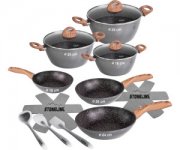 Stoneline Back to Nature Topf-Set 14-teilig anthrazit