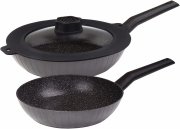STONELINE Smell Well Pfannenset 24/28 cm mit Glasdeckel