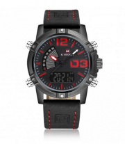 Stylische NAVIFORCE Armbanduhr f&uuml;r Herren mit Kunstlederarmband nur 9,54 &euro; statt 19,99 &euro;