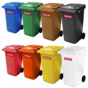 Sulo M&uuml;lltonne 80L 120L 240L in grau gr&uuml;n braun blau gelb rot orange und wei&szlig;
