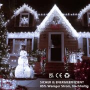Sumairs 9 Meter 240 LEDs Outdoor Lichterkette mit 8 Licht-Modi