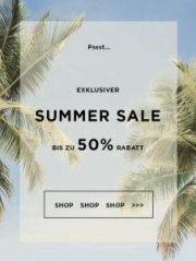 Summer Sale mit bis zu 50% Rabatt