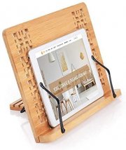 SUNFICON Buch-, Tablet oder Notenst&auml;nder aus Bambus