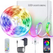 SUNGYIN 5 Meter RGB LED Strip mit Fernbedienung und Bluetooth Musik Sync