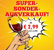 Super-Sale bei Weinvorteil &ndash; 55 Weine ab 2,99&euro; pro Flasche (MBW: 6 Flaschen)