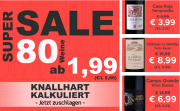 Super-Sale im Shop von Weinvorteil - 80 Weine ab 1,99 Euro!