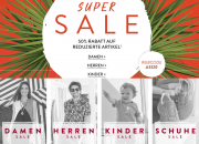 Super-Sale mit 50% Extra-Rabatt auf alle bereits reduzierten Sale-Artikel im Adler Mode Shop