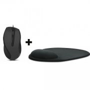 Super-Set: Speedlink AXON Office Desktop 5-Tasten USB Maus grau 2400dpi + Speedlink Vellu Gel 