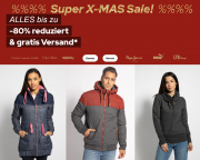 Super X-MAS Sale mit bis zu 80% Rabatt auf ALLES + kostenloser Versand bei Dress For Less
