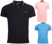 Superdry Poolside Pikee Herren Polohemden aus Bio-Baumwolle