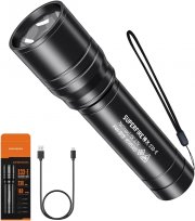 SuperFire S33 aufladbare LED Taschenlampe mit 3 Lichtmodi