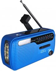 Superpow Solar- und Kurbel-Radio mit Powerbank-Funktion und LED Taschenlampe