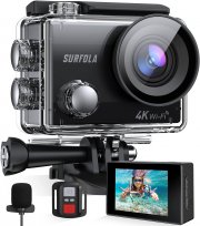 Surfola SF230 4K 20MP WiFi Action Cam inkl. 2x1050mAh Akkus