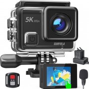 Surfola SF430 Pro WiFi 5K 24MP Action Cam bis 40M Wasserdicht inkl. 1350mAh Akkus und Fernbedienung