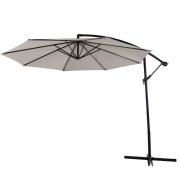 SVITA 3m Ampelschirm mit Sonnenschutz UV50+ Matt Taupe