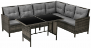 SVITA MADISON Polyrattan Lounge Gartenm&ouml;bel Rattan Set