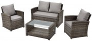 Svita ROMA 4-teilige Polyrattan Gartenlounge