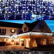 SWANEW 200 LED 5m Eisregen Lichterkette f&uuml;r den Innen- und Au&szlig;enbereich