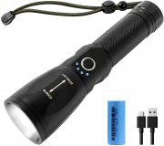 Sylstar wiederaufladbare 10000 Lumen Taktische LED Taschenlampe