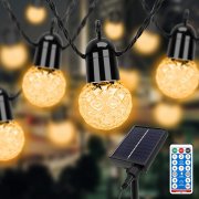Sylvwin G40 15 Meter 25 LEDs Outdoor Solarlichterkette