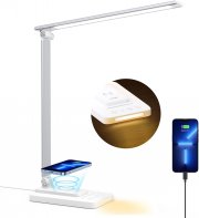 sympa LED Schreibtischlampe mit 5 Farbmodi und Wireless Charger