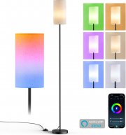 sympa Smarte dimmbare RGB LED Stehlampe mit Musik-Sync, App-Control und Alexa