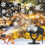 SZGIARUY LED Schneeflocken Projektor f&uuml;r den Au&szlig;en- und Innenbereich