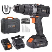 Tacklife Akku-Schlagbohrschrauber, 18V (2 x 2,0 Ah Li-Ion Akkus + Bohrfutter 76,99 &euro;&nbsp;statt 89,99 &euro; 