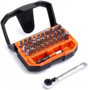 Tacklife HBWS1A Bit Satz mit 30 Edelstahl Bits, 1 Adapter und Mini Ratsche