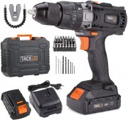 Tacklife PCD04B 18V Akku-Schlagbohrschrauber mit 2 x 2, 0 Ah Li-Akkus, Ladeger&auml;t und 43-tlg. Zubeh&ouml;r
