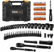 TACKLIFE SWS2A Steckschl&uuml;sselsatz 88-tlg mit 1/4-Zoll und 3/8-Zoll Adapter