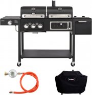 TAINO HERO DUO Set Gas und Holzkohle Kombigrill inkl. Abdeckhaube