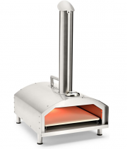Taino Stoney Edelstahl Pizzaofen bis 400&deg;C mit Pizzastein