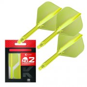 Target Darts K Flex Flights & Shafts (Gr. 2, Gelb) im 3er-Pack f&uuml;r 10,95&euro;