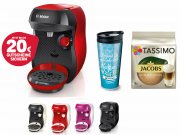 TASSIMO Happy Hei&szlig;getr&auml;nkemaschine + Thermobecher + TDiscs + 20 EUR Gutschein