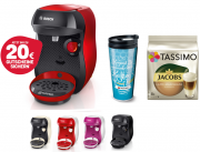 TASSIMO Happy Hei&szlig;getr&auml;nkemaschine + Thermobecher + TDiscs + 20 Euro Tassimo Gutschein