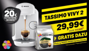 TASSIMO VIVY 2 in der Farbe nach Wahl inkl. Online-Gutscheinen im Wert von 20 &euro;*