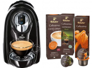 TCHIBO CAFISSIMO Compact Kapselmaschine + 30 Kapseln (Espresso und Caff&egrave; Crema) f&uuml;r 38,02 Euro