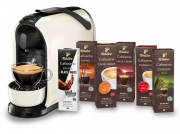 Tchibo Cafissimo Pure Kapselmaschine in 3 Farben + 60 Kapseln